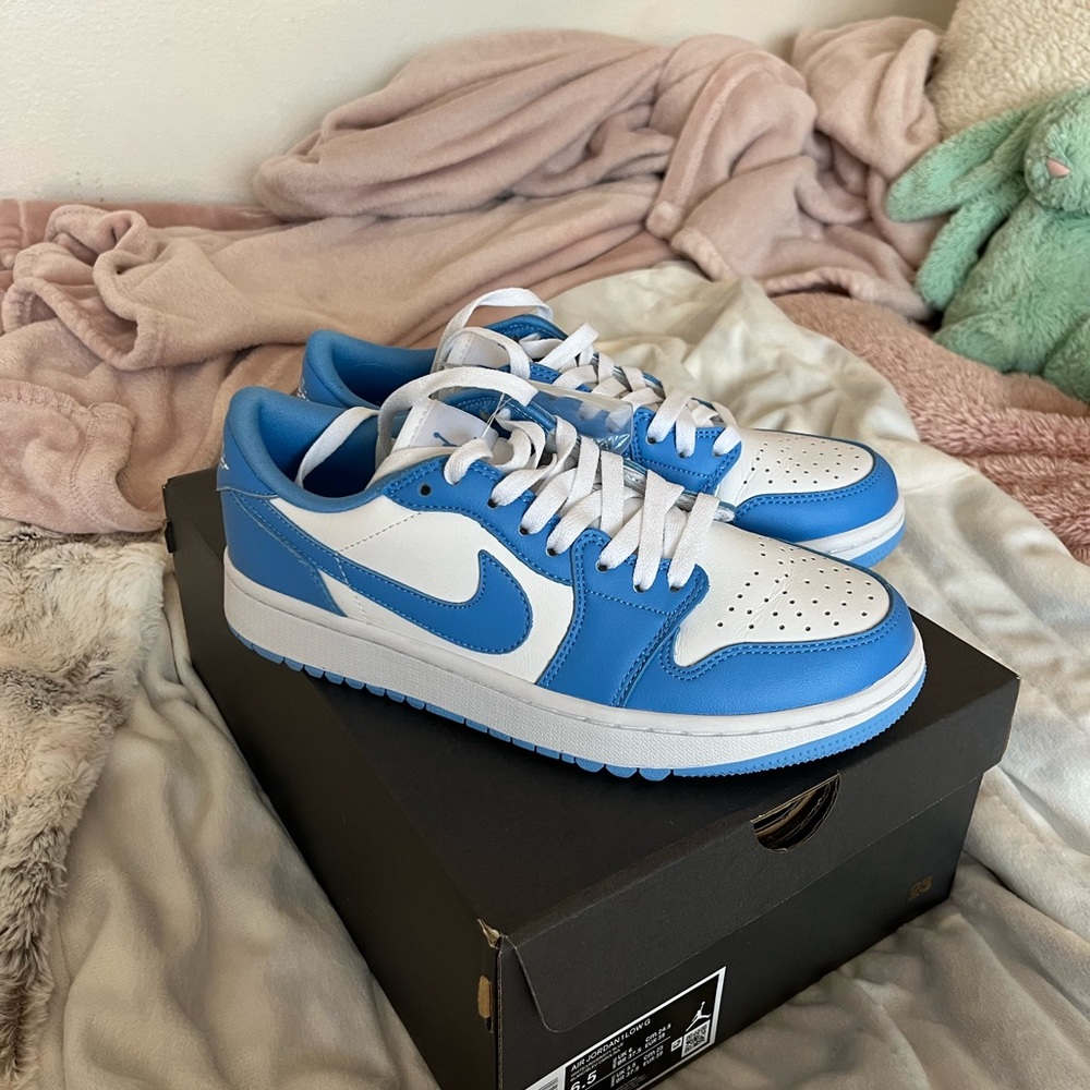 Blue Jordan Golf Shoes